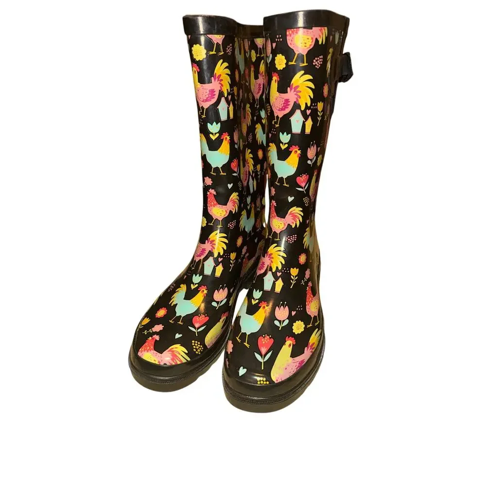 WESTERN CHIEF Cheery Chick Rainboots Size US 10 / Eur 40 New without Tag / Box